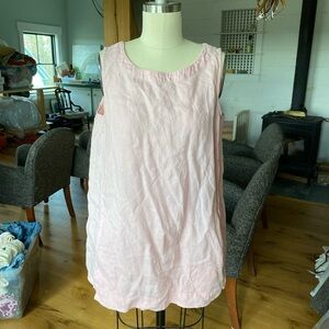J. Jill 100% Linen Blush Pink Tank Top